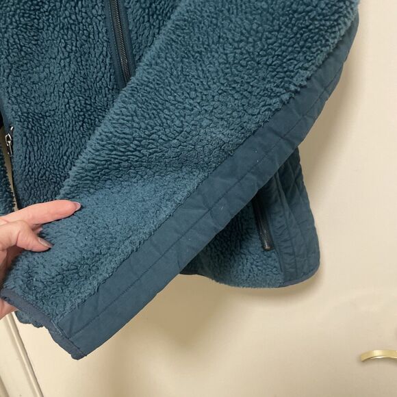 Patagonia Synchilla Fleece Full Zip Jacket Women’s Green Long Sleeve Size Small - Picture 7 of 15